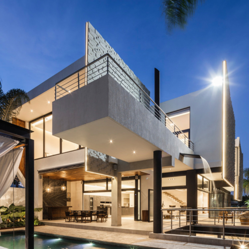 Image of a custom home exterior built by Michael Bennett Homes® in Miami, FL